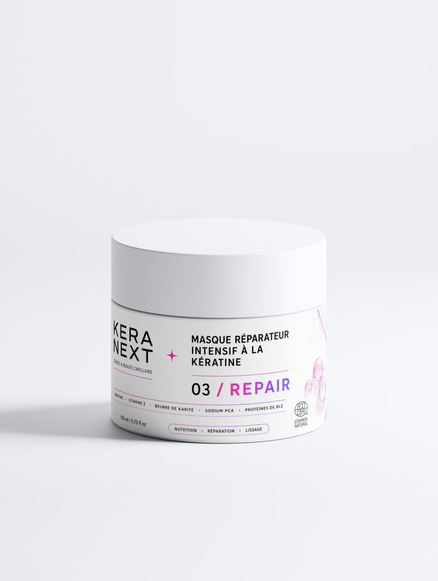 Pot 170 ml du Masque Réparateur Intensif à la Kératine KERA NEXT.